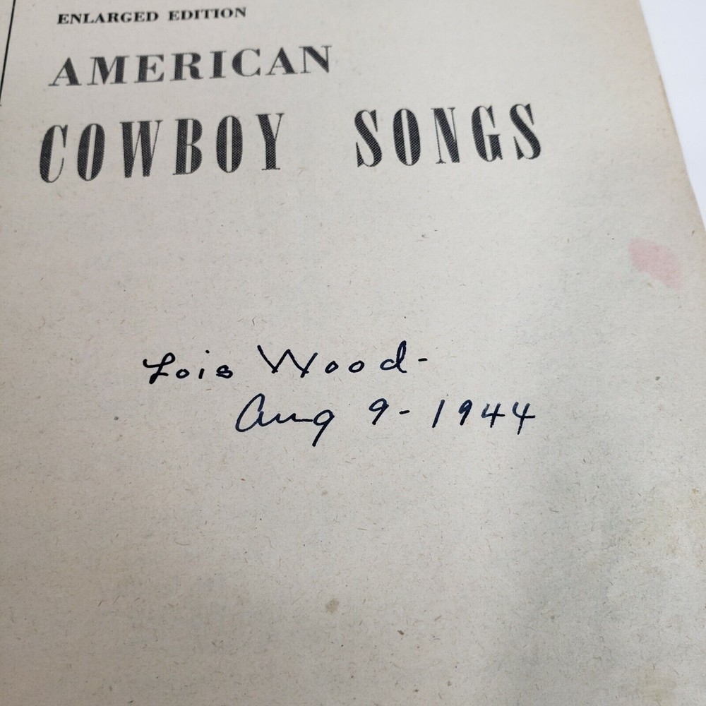 Vintage 1936 Sheet Music Book American Cowboy Songs 70 Folk Western Songs - Picture 3 of 6